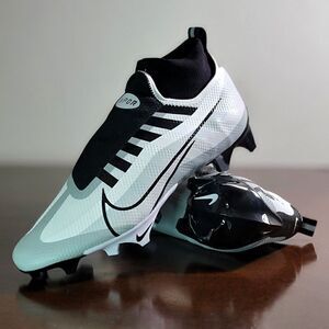 Nike Vapor Edge Pro 360 White Pure Platinum Black Football Shoes Cleats 11.5 New